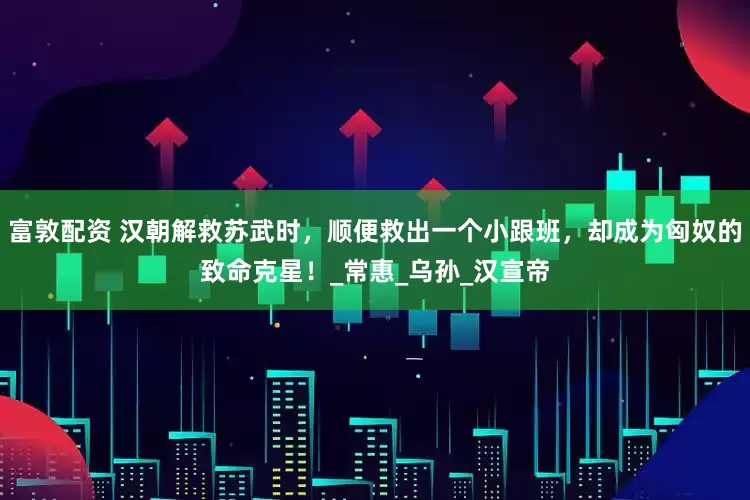 富敦配资 汉朝解救苏武时，顺便救出一个小跟班，却成为匈奴的致命克星！_常惠_乌孙_汉宣帝